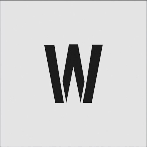 ステンシル W 文字サイズ100×65mm