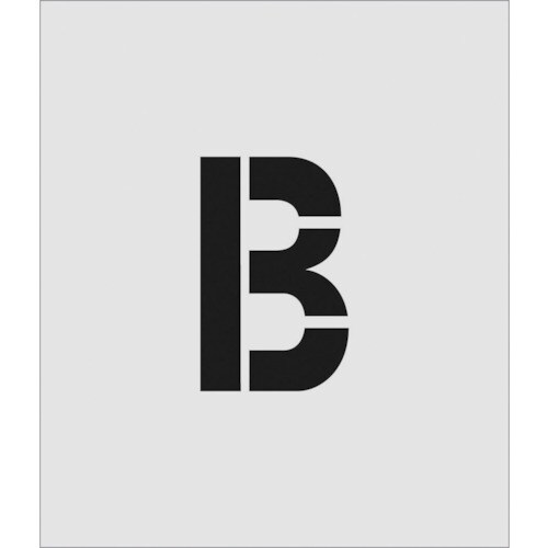 ステンシル B 文字サイズ150×95mm