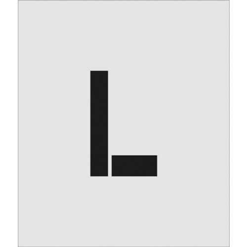 ステンシル L 文字サイズ150×95mm