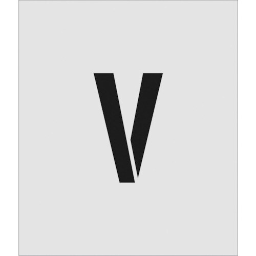 ステンシル V 文字サイズ150×95mm