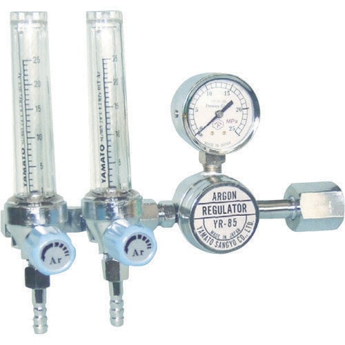 二連式流量計付アルゴン用圧力調整器YR−85F