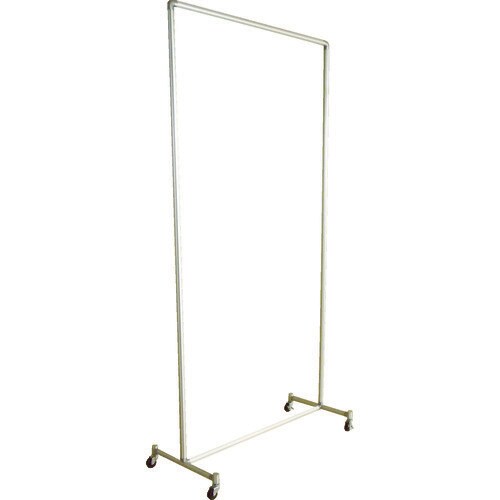 衝立用アルミパイプ1×2単体キャスター