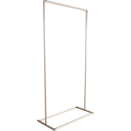 衝立用アルミパイプ2×2単体固定