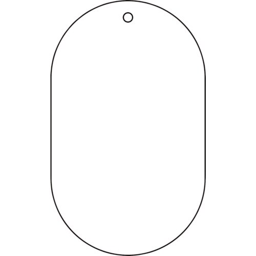 白無地板小判型5枚組60X38X2厚