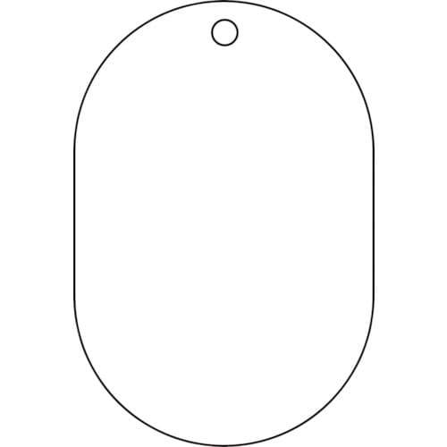 白無地板小判型5枚組70X47X2.5厚