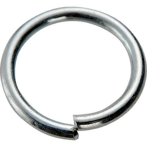 丸リング10個1組鉄ユニクロメッキ