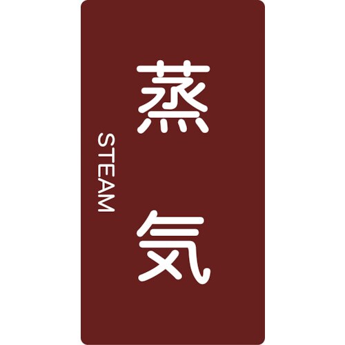 配管用ステッカー蒸気縦極小5枚入
