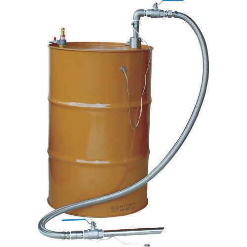 吸入専用SUS製エア式ドラムポンプセパレート型