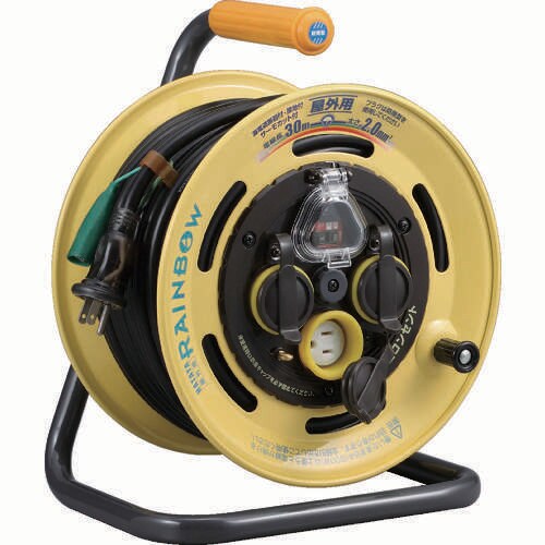 防雨型レインボーリール単相100V接地付30m