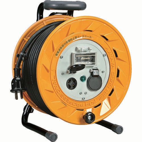 三相200V型ブレーカーリール20mアース付20A