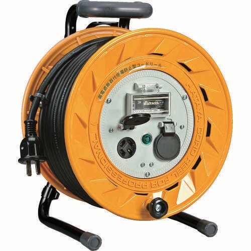 三相200V型ブレーカーリール50mアース付20A