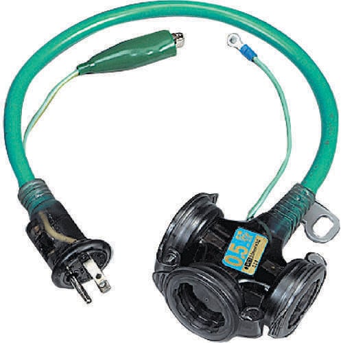 防雨型2P接地付ショートタップ0.5m