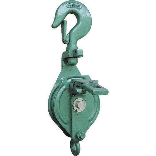 強力型滑車一車スナッチフック型100mm