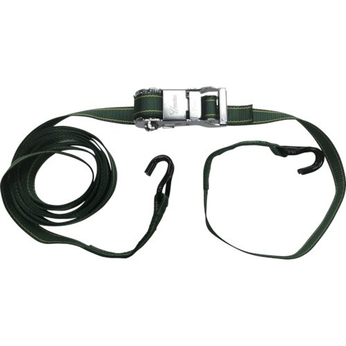 ベルト荷締機コブラ35mm×4.5m×1mJフック