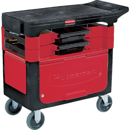 トレードカートカギ付き/ボックス・ビン付きブラック