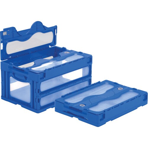 フタ一体型折りたたみコンテナー 5590