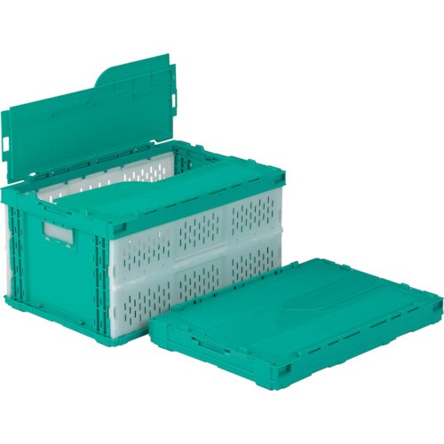 フタ一体型折りたたみコンテナー 5585