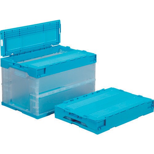 フタ一体型折りたたみコンテナー 5598