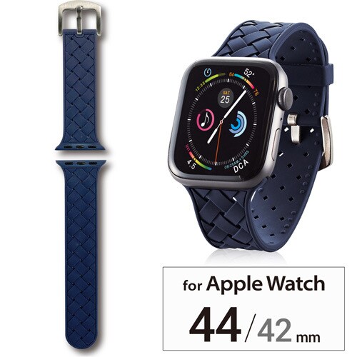 アップルウォッチ ベルト イントレチャー ブルー