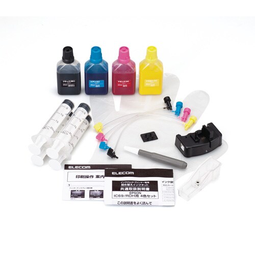 詰替インク IC69RDH(L)4色リセッター付属