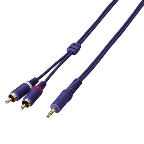 ステレオミニプラグ−ピンプラグ×2(赤・白)