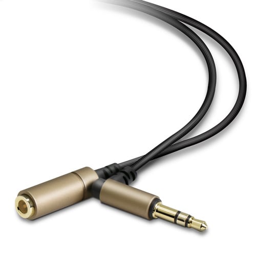 ヘッドホン延長ケーブル 高音質 1m ゴールド