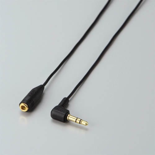 イヤホン延長ケーブル 高音質 3m ブラック