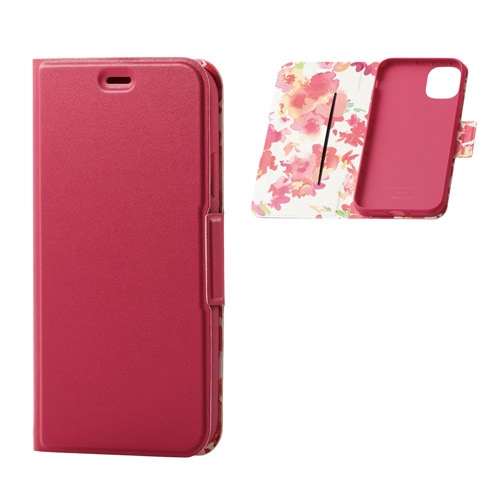 手帳型 カバー 薄型/軽量/磁石付 ピンク