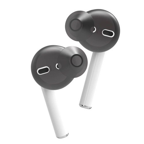 AirPodsイヤホンカバー シリコン ブラック