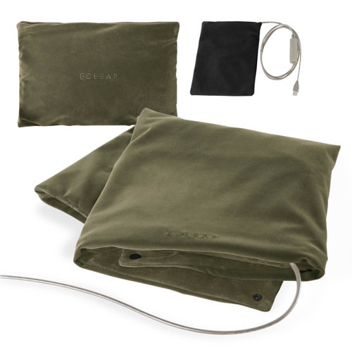 ひざ掛け ポケット付 カーキ