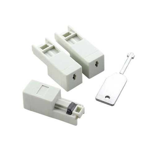 LANポートガード ロック本体×3 鍵×1