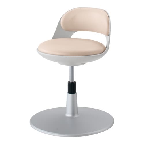 回転イス ココット 円盤脚 サポート型 ベージュ