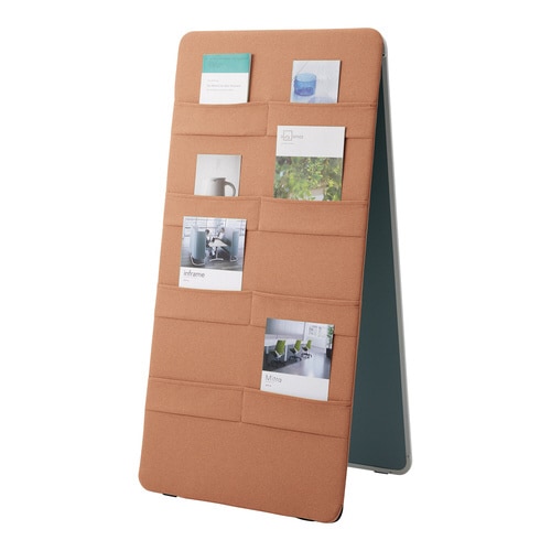 ホワイトボード マテリボポケット グレーオレンジ