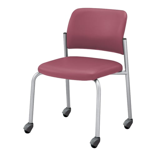 会議イス 100 ローズ脚シルバー硬床用