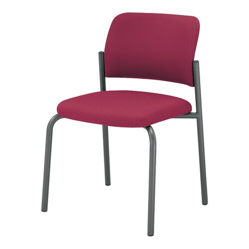 会議イス 100 4本脚 布ローズ脚グレー