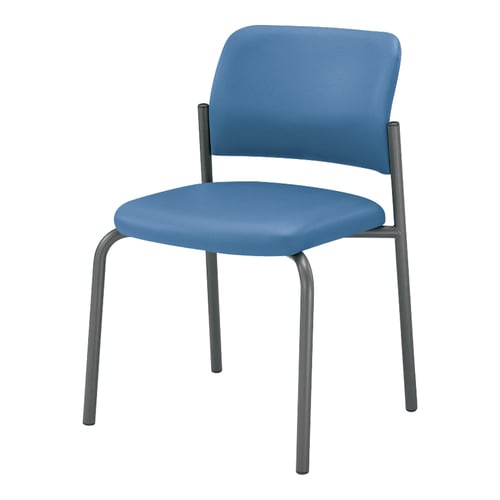 会議イス 100  4本脚 マリン脚グレー