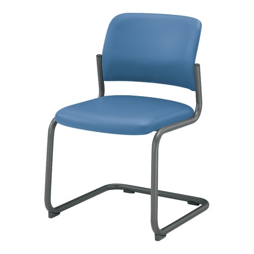 会議イス 100 L字脚 マリン脚グレー