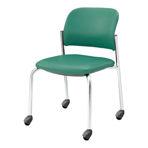 会議イス 100 グリーン硬床用