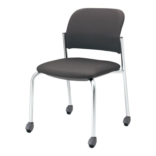 会議イス 100 グレー硬床用