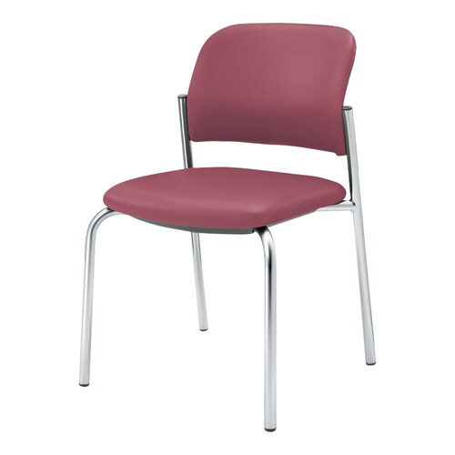 会議イス 100  4本脚 ローズ