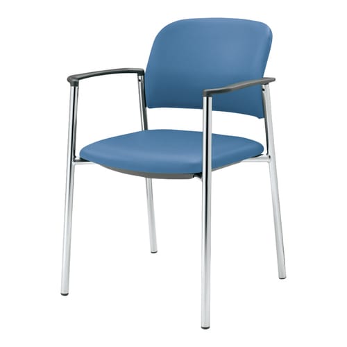 会議イス 100 肘付 固定脚 マリン