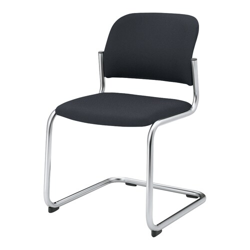 会議イス 100 L字脚 布グレー