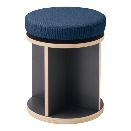 チェス 回転スツール リードグレーネイビー