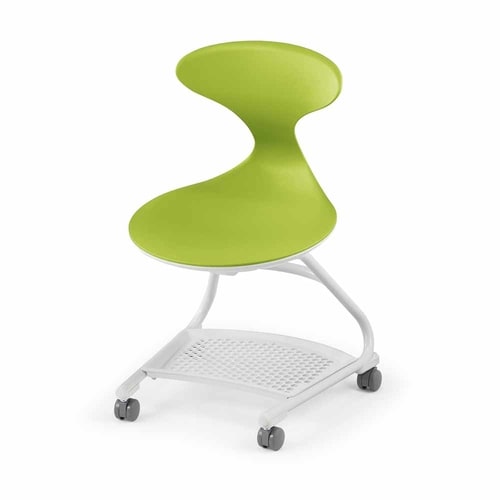 キャンパスアップ 前傾あり・トレー付き/緑 軟床用