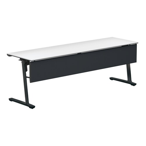 カ−ム 幕板付W2100D600黒脚ホワイト