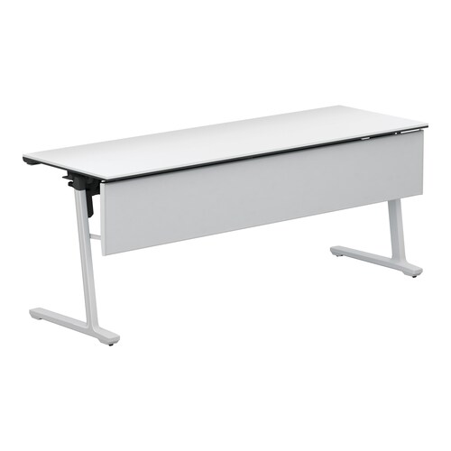 カ−ム棚付 幕板付W1800D600白脚ホワイト