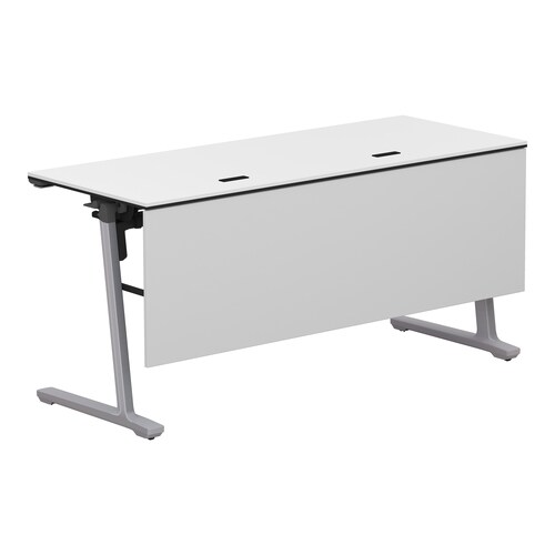 カ−ム配線付  幕板付W1500シルバー脚ホワイト