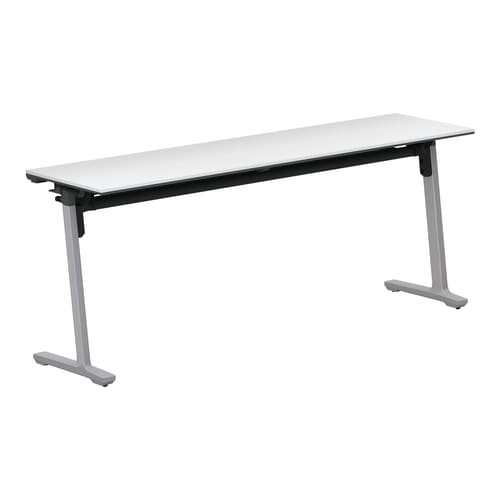 カ−ム棚付 W1800D450シルバー脚ホワイト