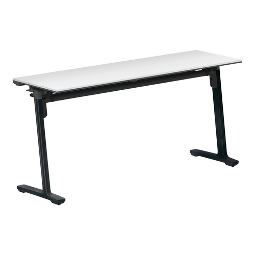 カ−ム棚付 W1500D450黒脚ホワイト