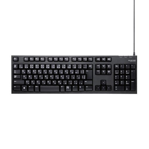 有線キーボード メンブレン ブラック